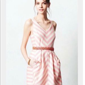 Paris chevron Anthropologie Meeting Point Dress